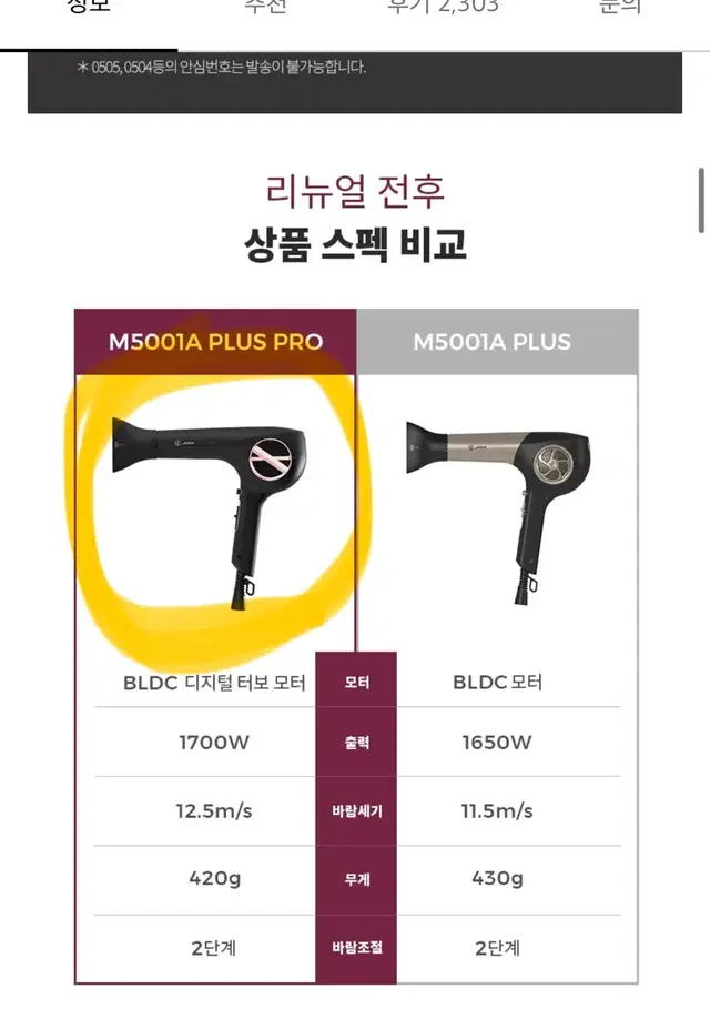 jmw 드라이기 m5001a plus pro 미개봉 새상품 거치대 포함