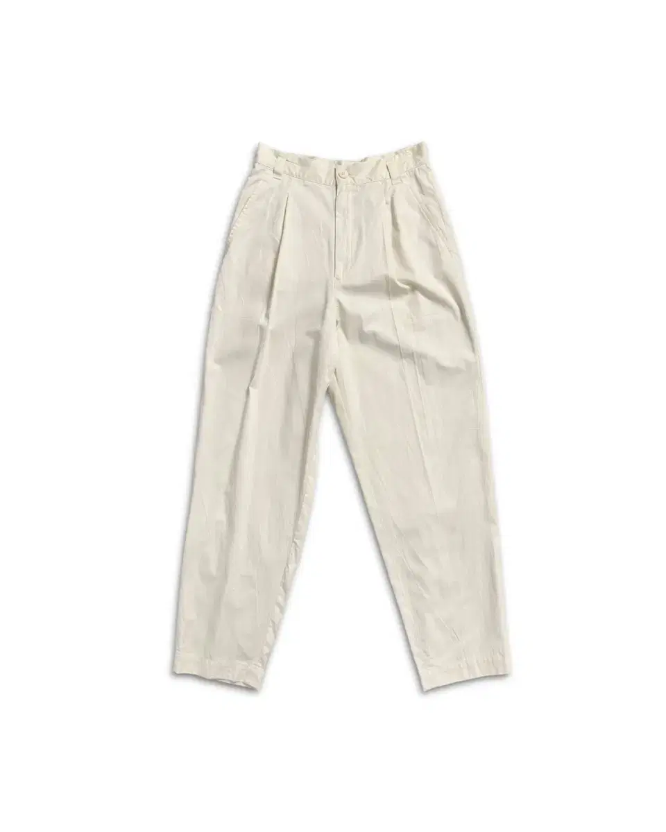 80s Issey Miyake ivory pleated pants