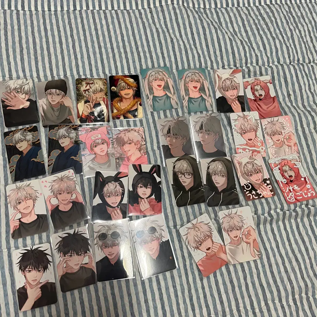 Bulk Spinning Gojo Satoru Fushiguro Megumi unofficial goods Poppy-sama photocard Cinnamon Rolls