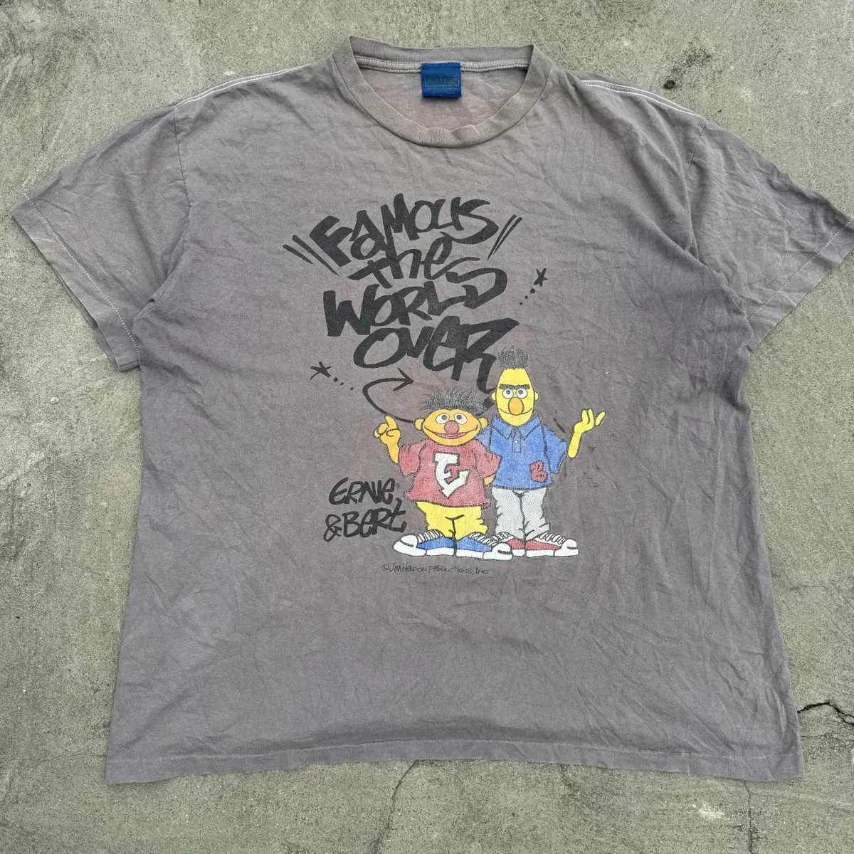 [L~XL] 90s Sesame Street 세서미스트릿 프린팅 반팔티