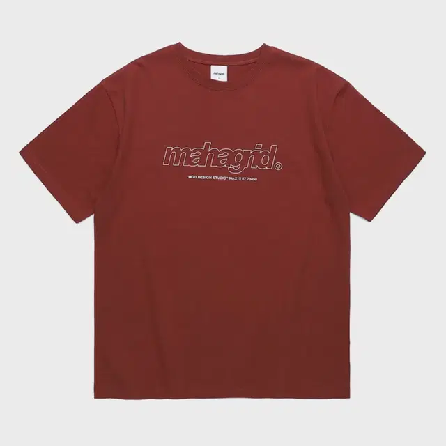 마하그리드 THIRD LOGO TEE 레드 반팔티