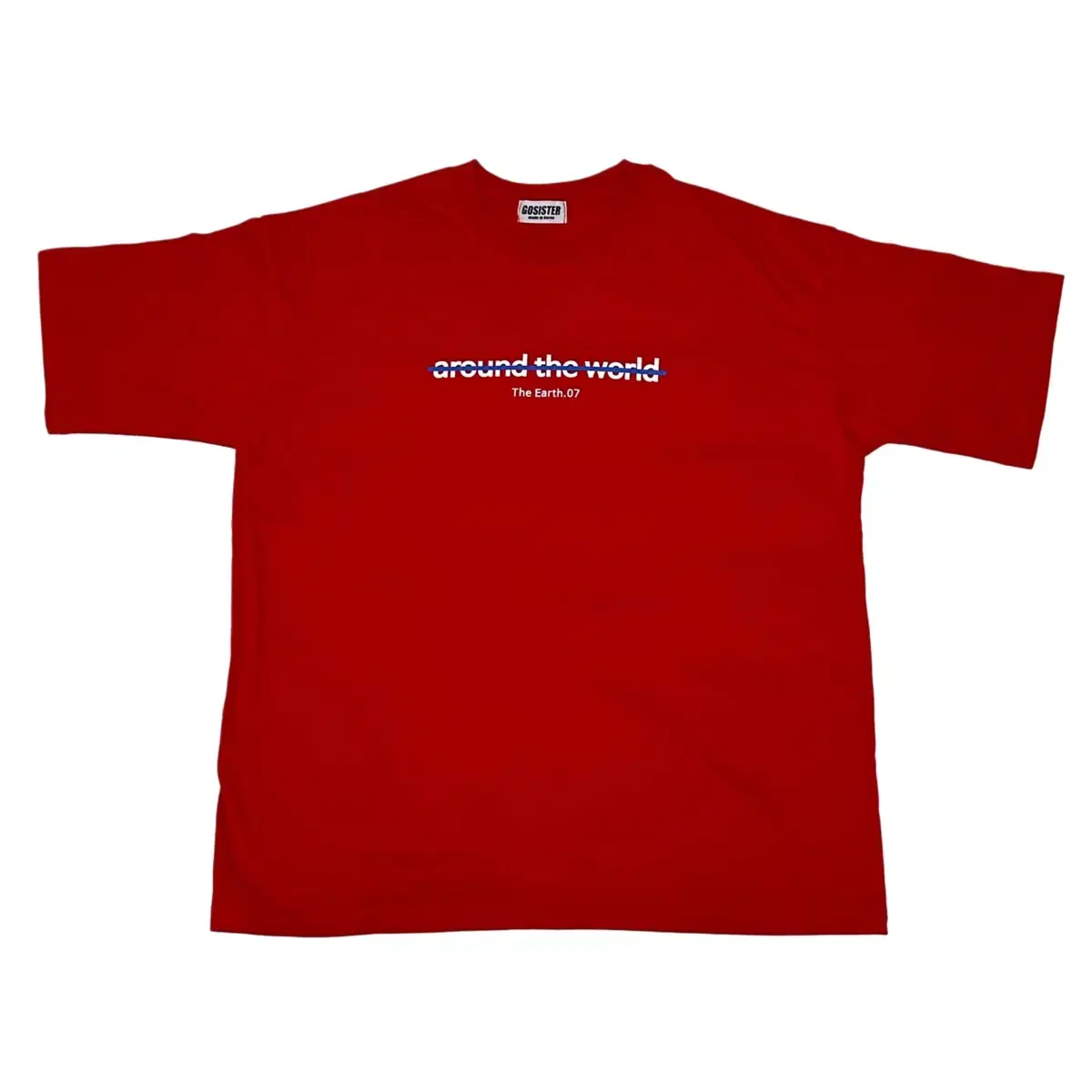 마하그리드 THIRD LOGO TEE 레드 반팔티