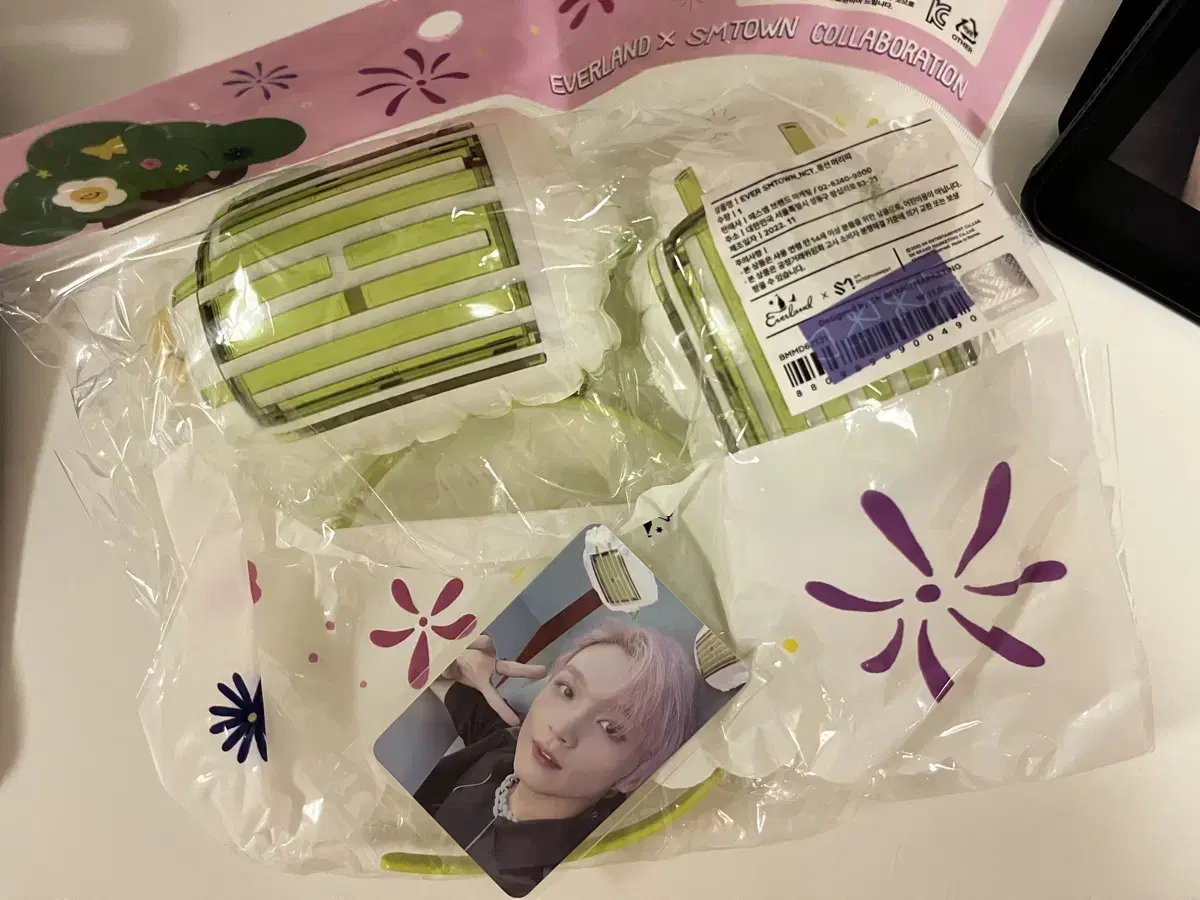 Everland haechan nct Balloon headband + photo kard