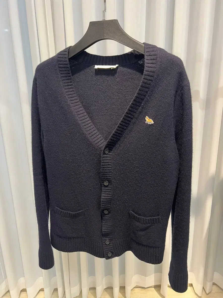 (XXL)Maison Kitsune Small Logo Cardigan Navy