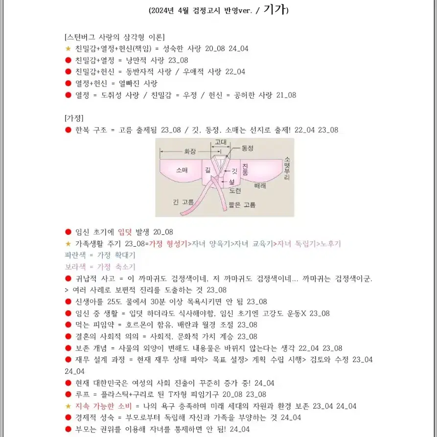 고졸 검정고시 [기가] 지엽개념/선지/핵심 정리본 PDF(9장)