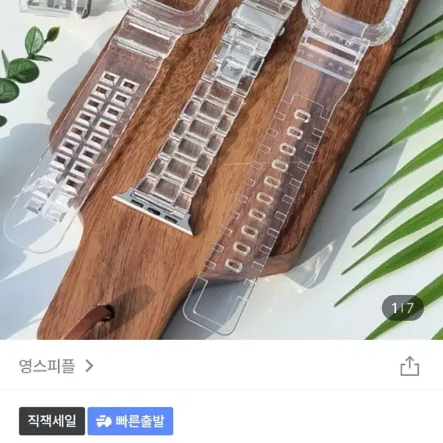 애플워치 일체형 투명 스트랩