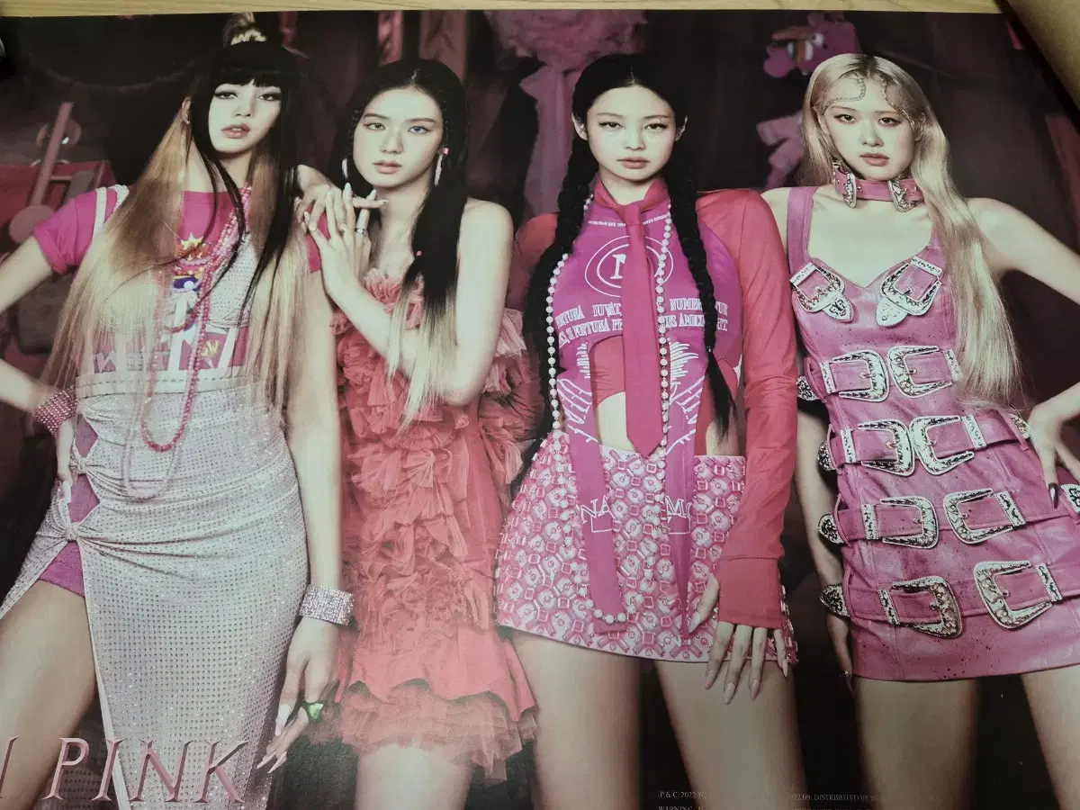 Black Pink's second full-length album Bone Pink limited poster