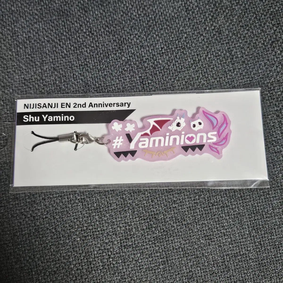 NIJISANJI Shu Yamino Fan Name Keyring