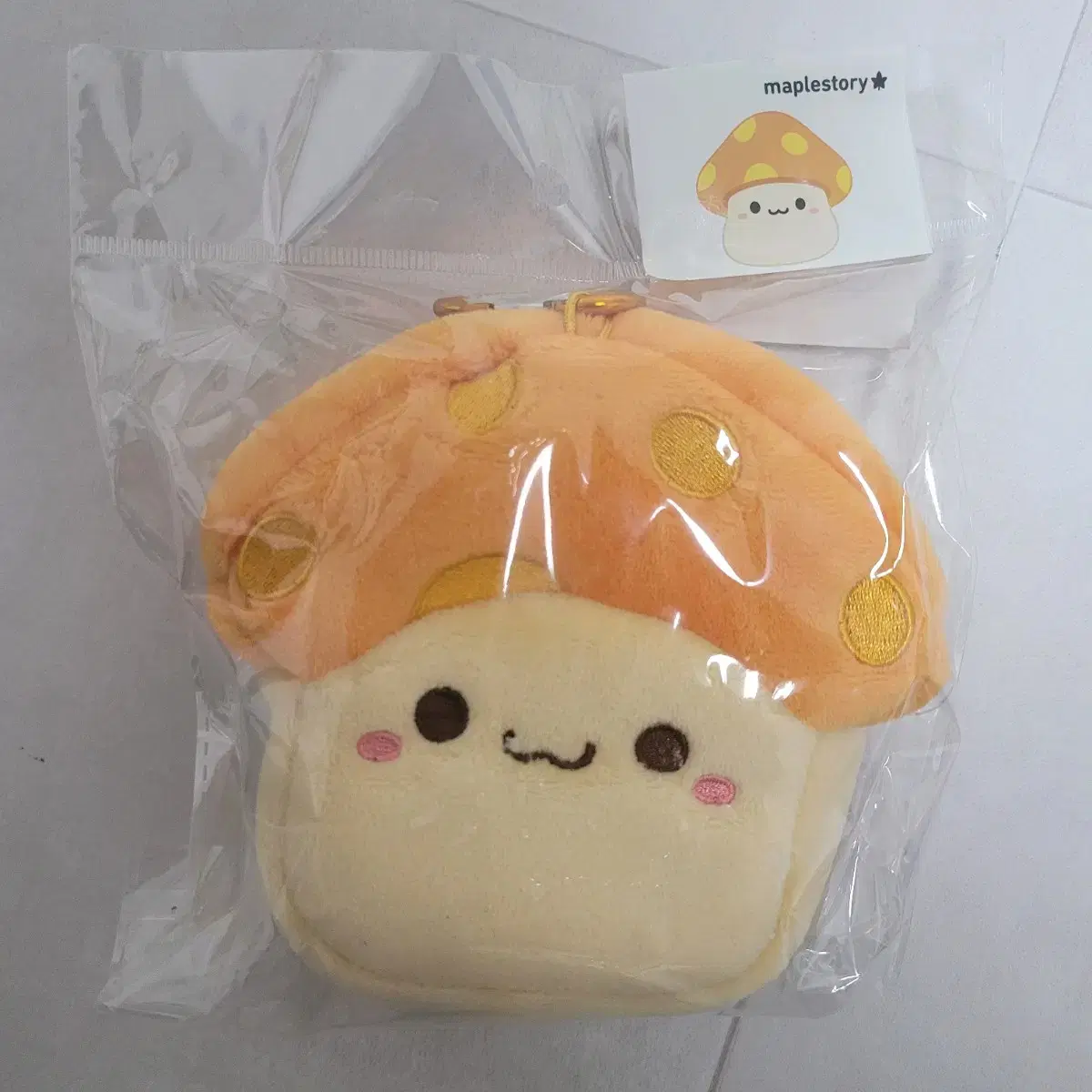 MapleStory Orange Mushroom doll keyring Pow BTS Jin Seokjin