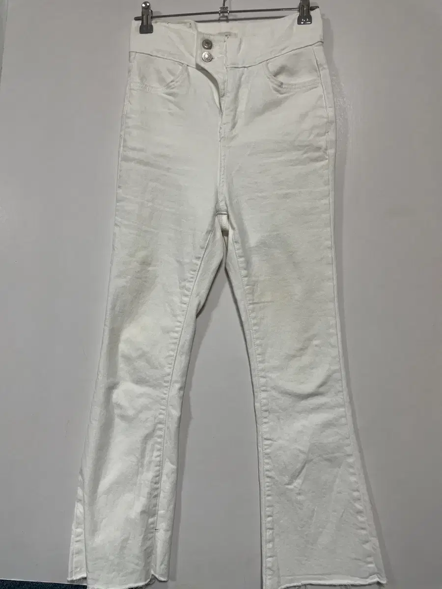 Women's Semi Bootcut Trousers WhiteS