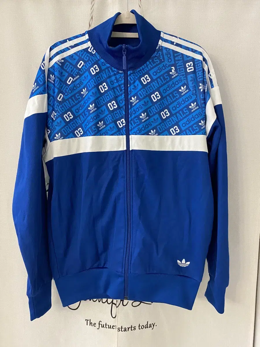 95) Adidas Logo Firebird Track Top Jersey Zip Up