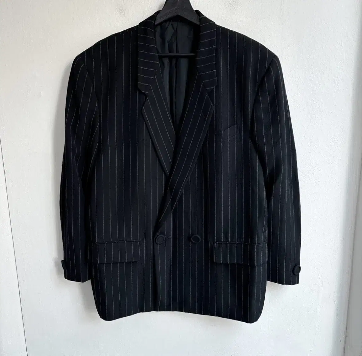 80s Comme des Garçons Homme Plus Striped Overfit Blazer