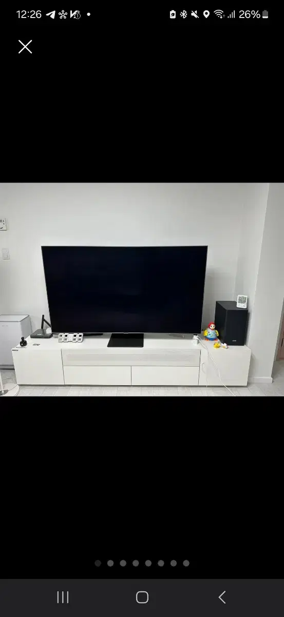 삼성 QLED TV 65인치 & 한샘 거실장 & 삼성 하만 사운드바