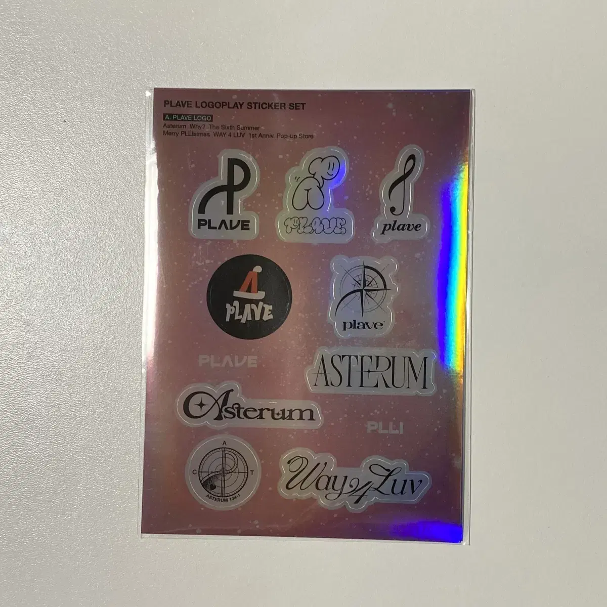 Plave hologram sticker packs