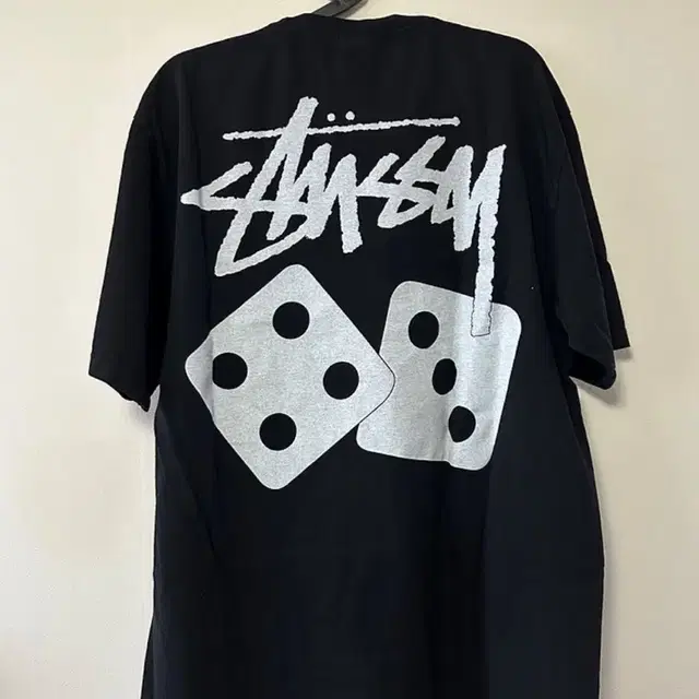 스투시 주사위 피그먼트 블랙 새상품 S,M,L,XL