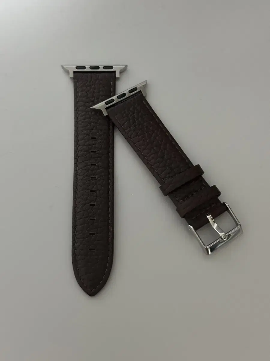 Apple Watch with brown leather strap