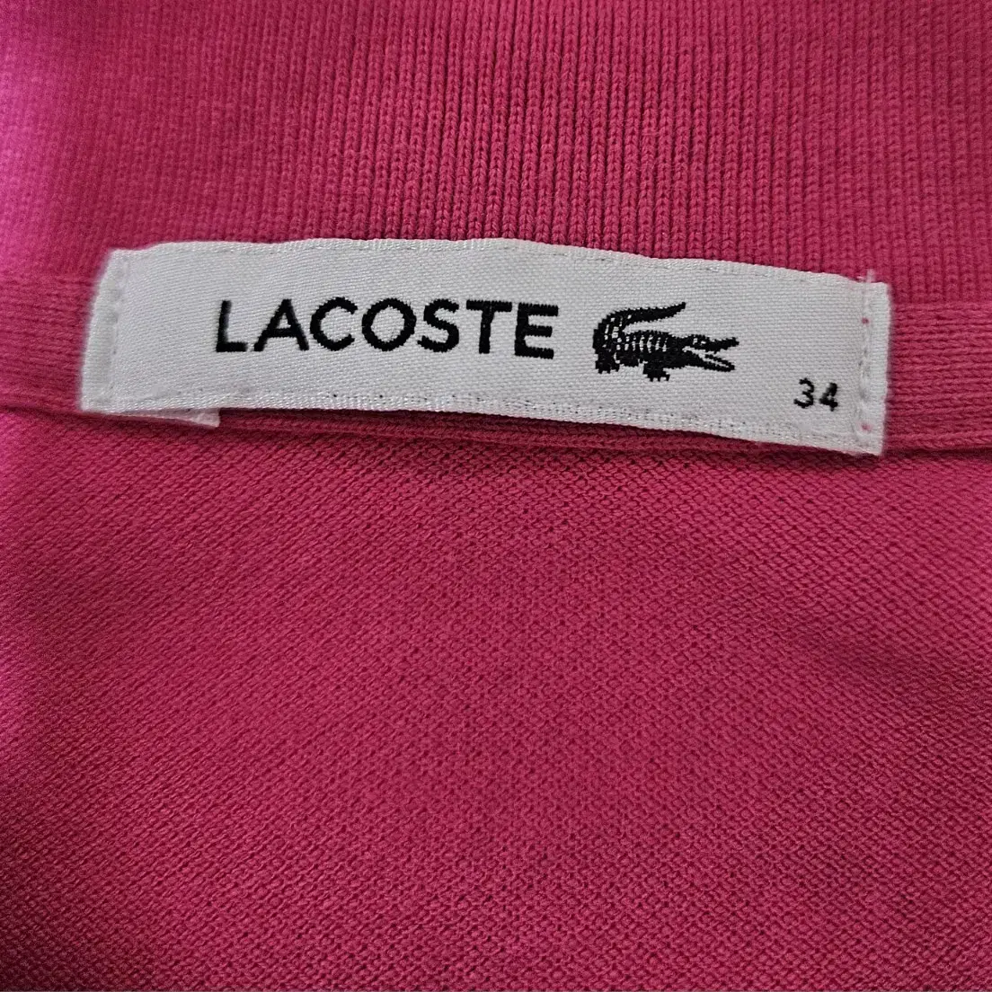 55)LACOSTE 라코스테 스판 카라 반팔 원피스