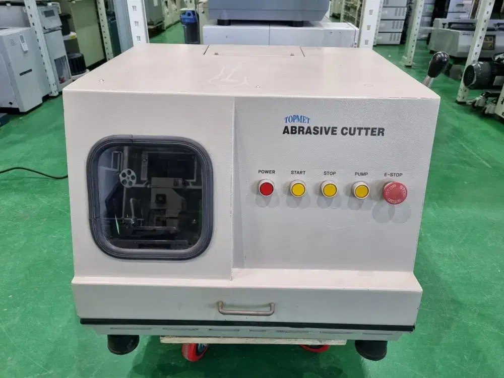 TOPMET Abrasive Cutter 알앤비 시편절단기.