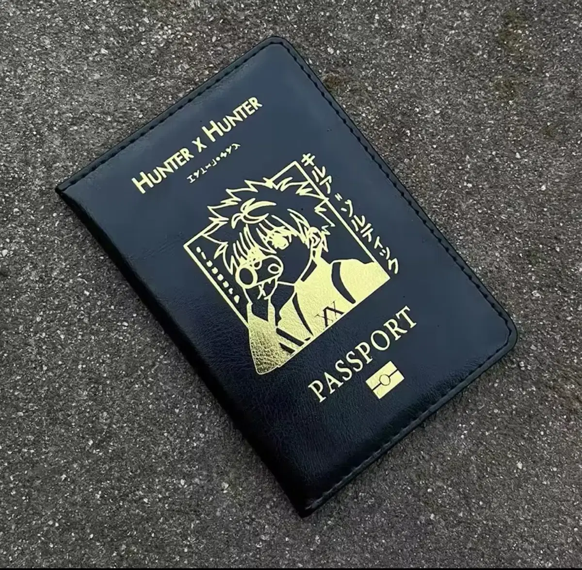 Free Shipping) Hunter X Hunter Key Leather Passport Case