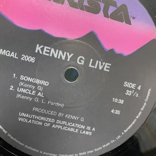 KENNY G LIVE LP / C1366