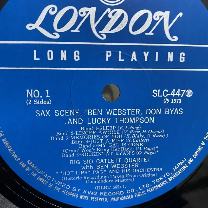 BEN WEBSTER DON BYAS AND LP / AA2542