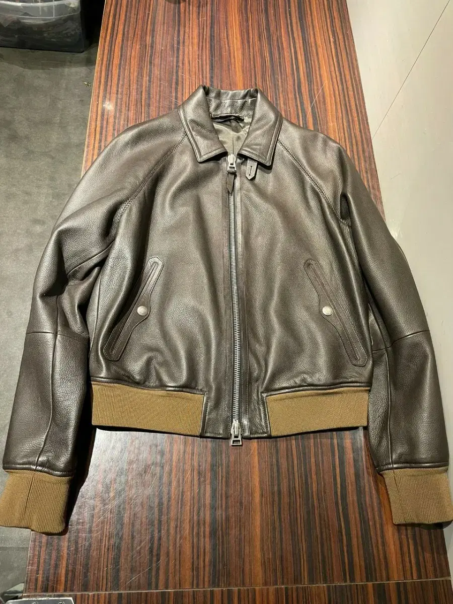 Tom Ford Grain Leather Jacket size 52 sells