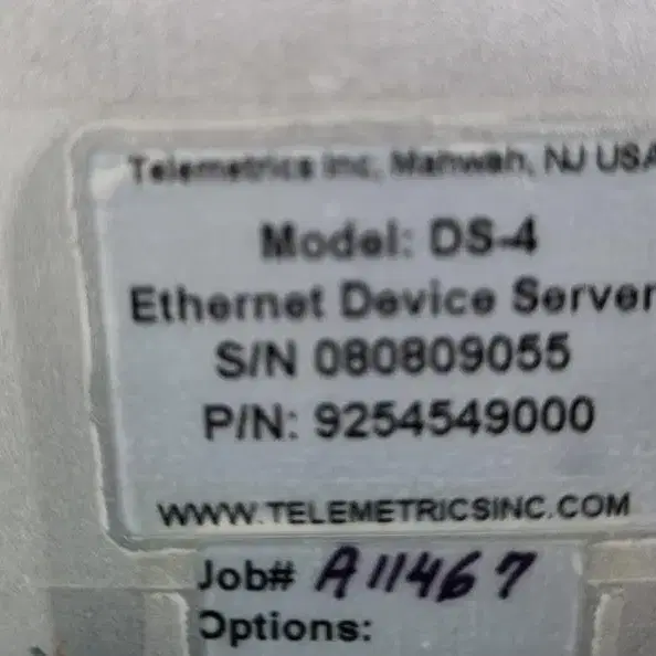 Telemetrics DS-4 Ethernet Device Server.