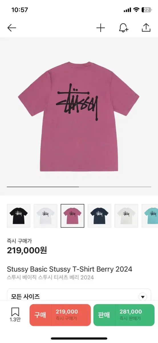 Stussy Basic T-Shirt Vari