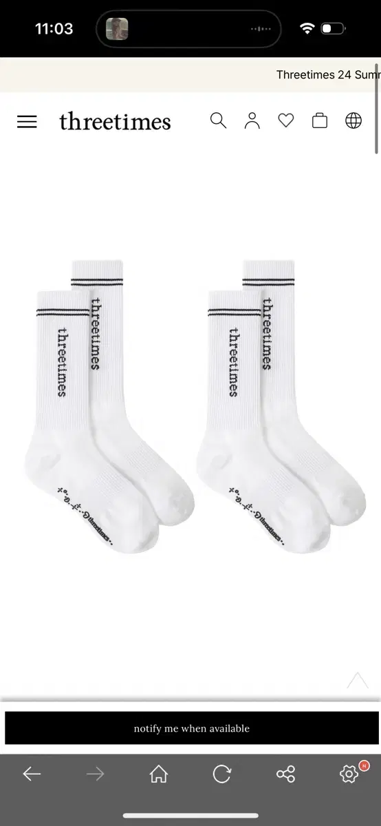 쓰리타임즈 sports non-slip socks 양말