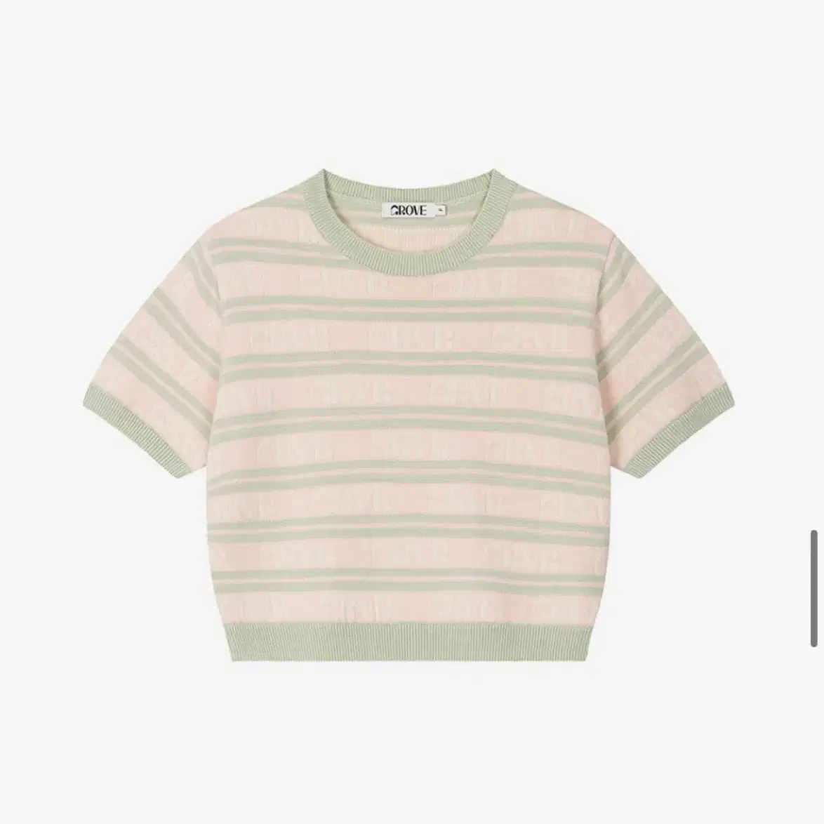 그로브 니트(STRIPE GRVR SS KNIT (PINK))