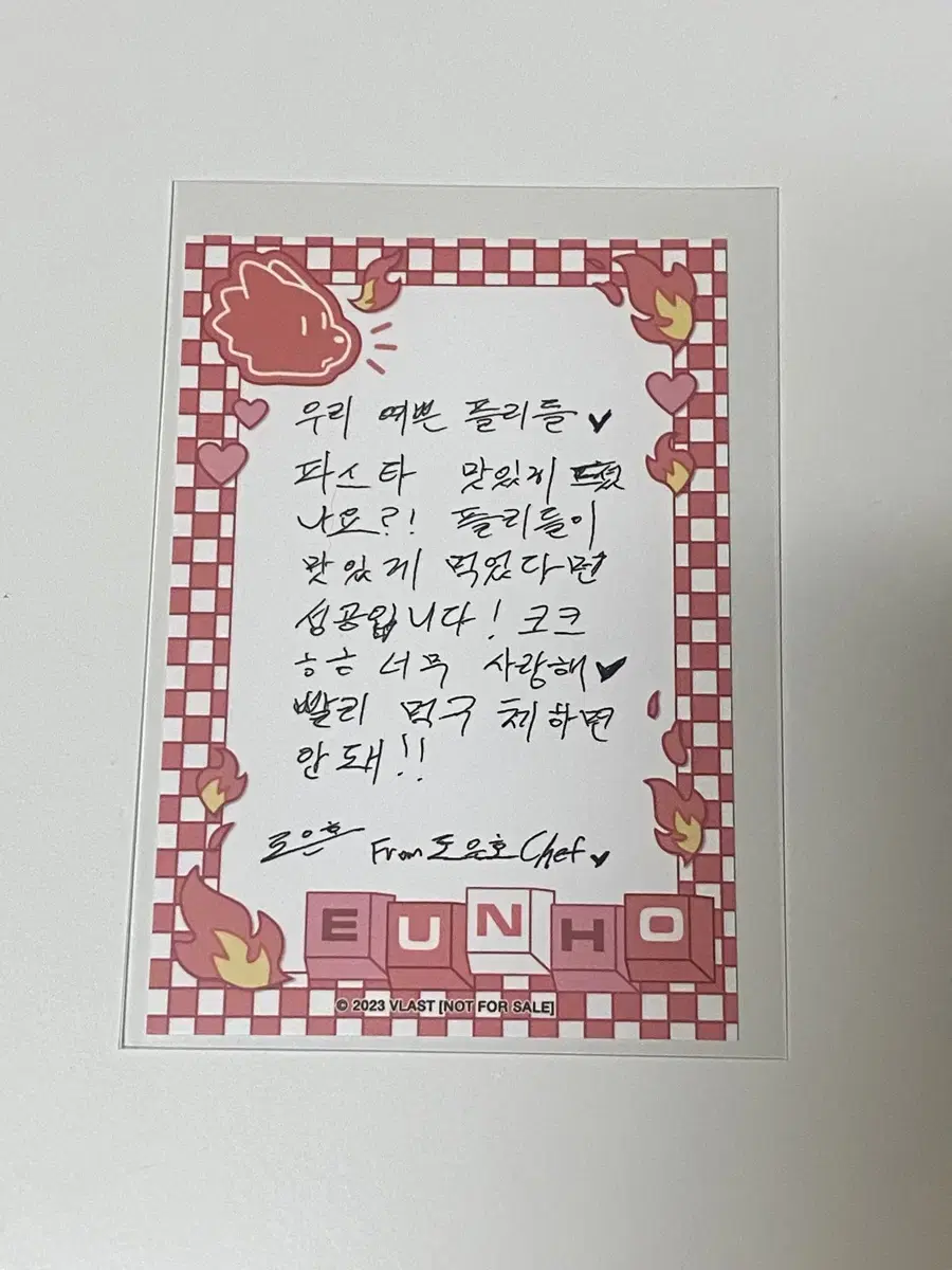 Plave Anywhere eunho Handwritten