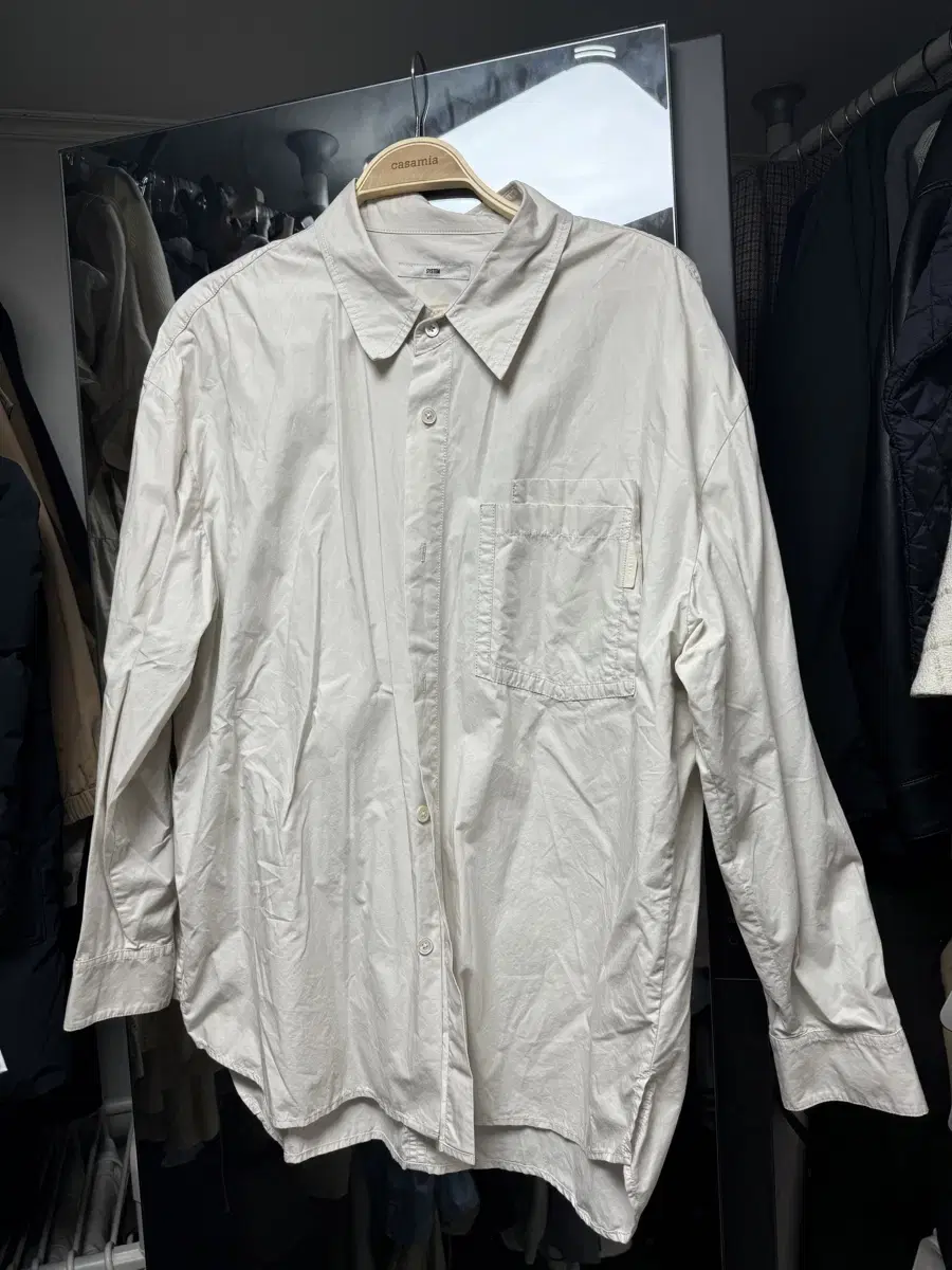 Time Homme Beige Overfit Shirt 105 size 105