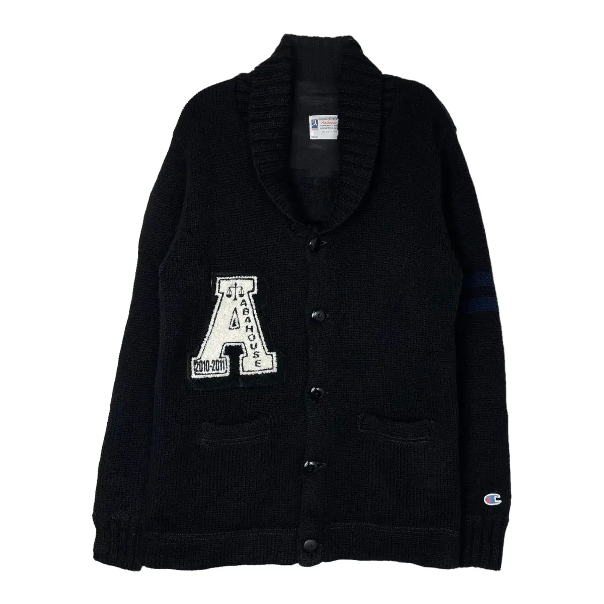 Champion Shawl Kara Letterman Knit Cardigan