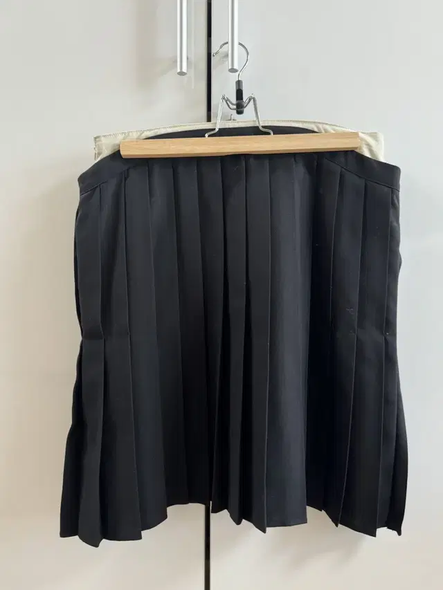 에옹쓰 twofold pleats skirt 멀티 컬러 스커트 S