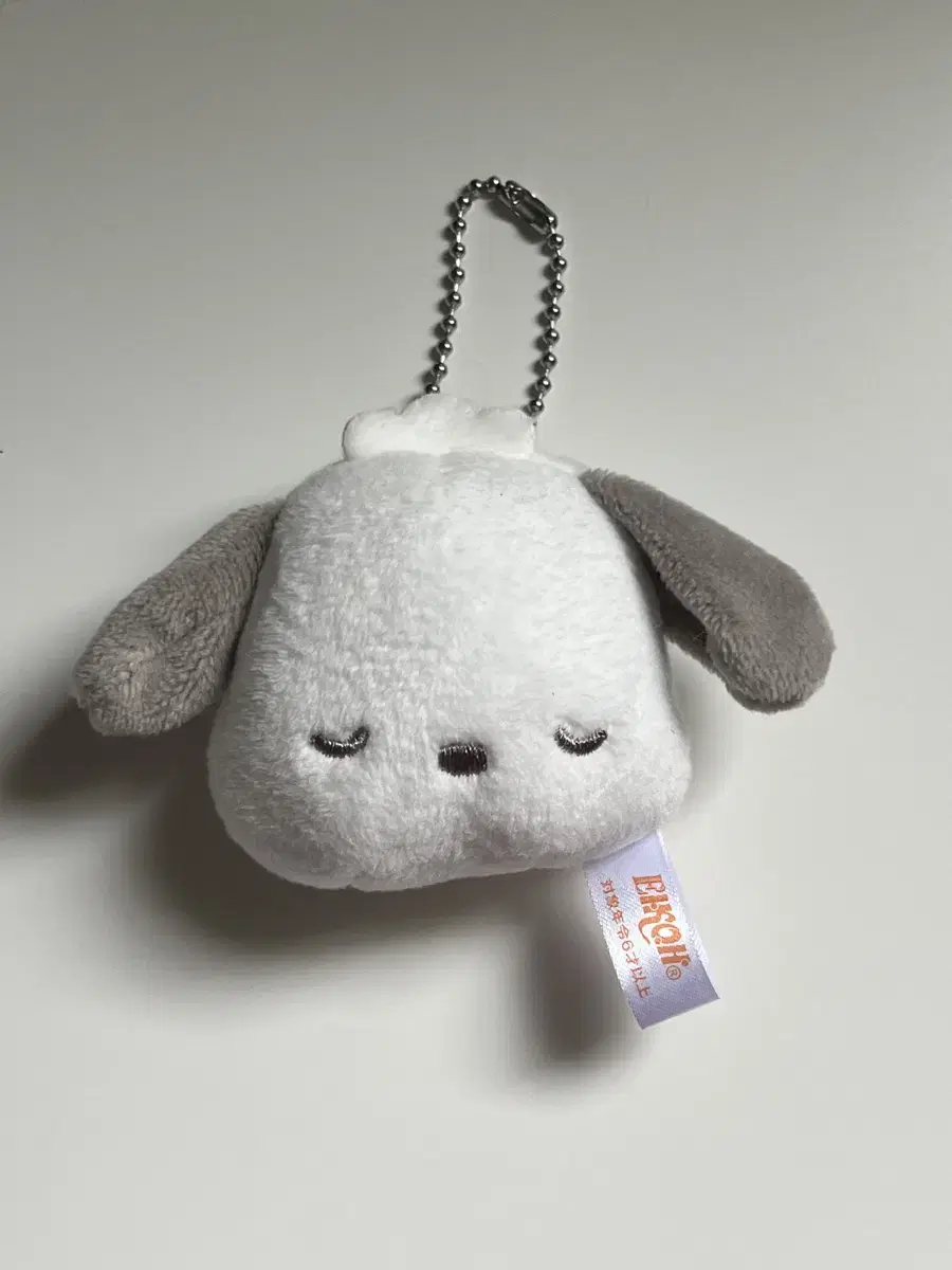 Pochacco's face mascot keyring