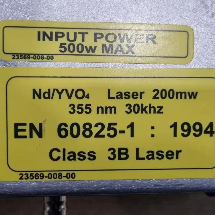 3D Systems 23500-902-01 Nd/YVO4 Laser.