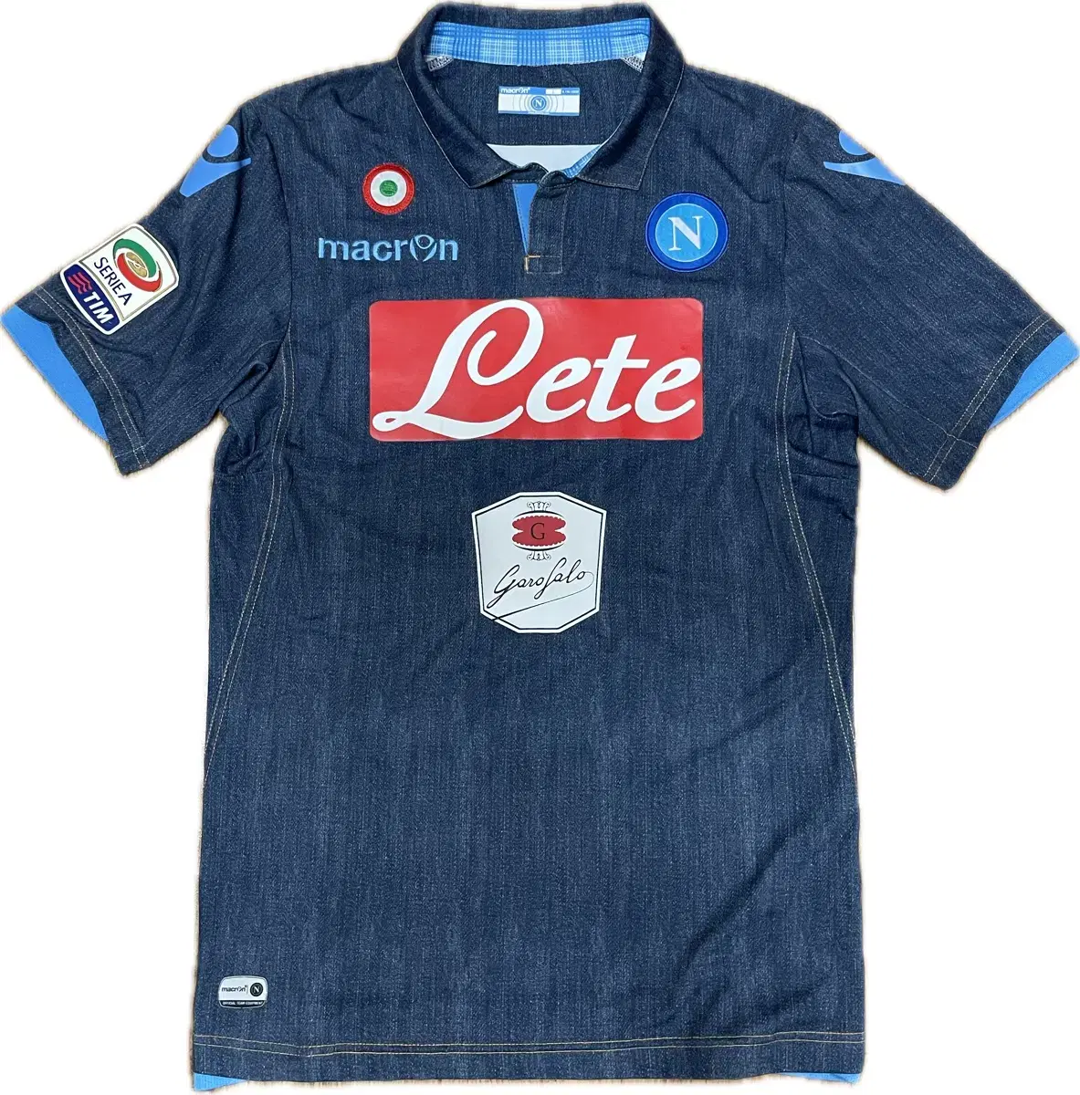 SSC Napoli Authentic Denim Away 14/15 Mark L Gökhan Inler