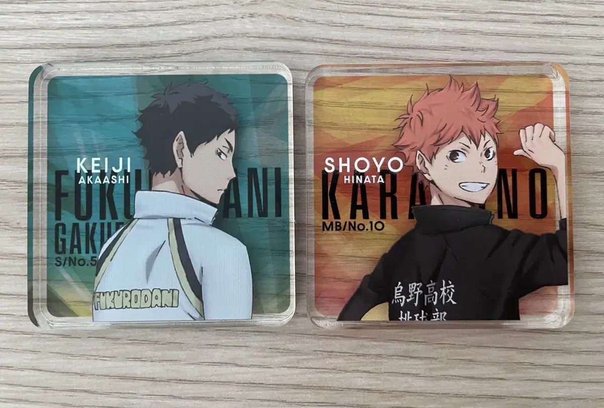 (price reduced) haikyuu acrylic block hinata Shoyo, Akashi Casey