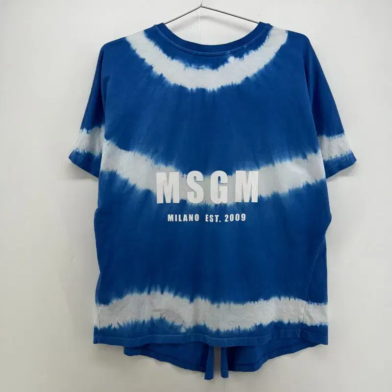 미디움 msgm 여자 트임 반팔 티셔츠 오버핏