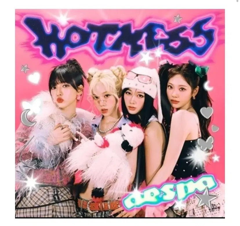 (unsealed / 3 sheets) aespa hotmess album posterver