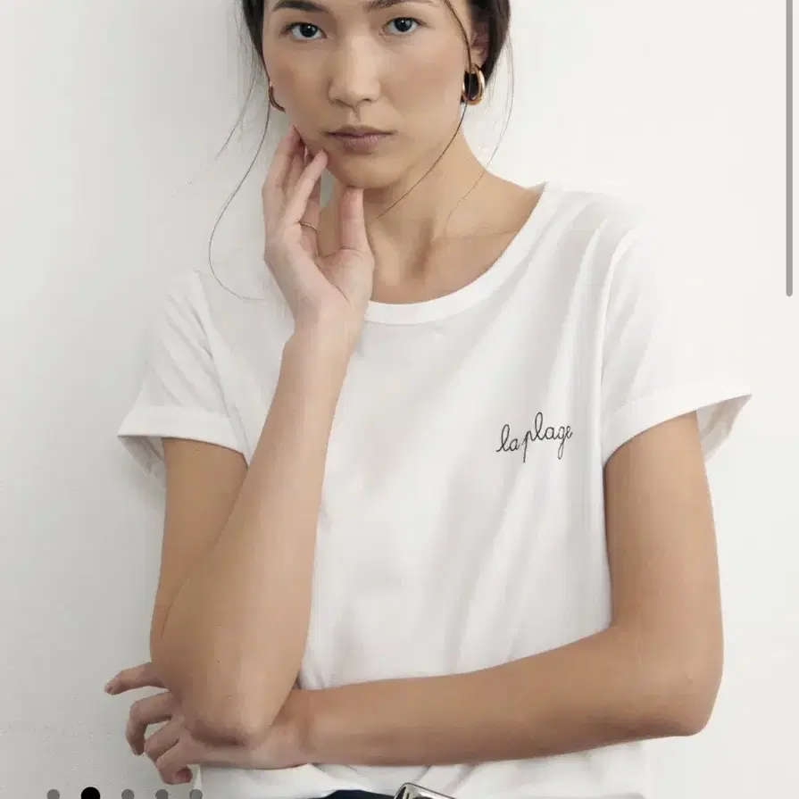 maison labiche 자수티셔츠 메종라비세 화이트티 베티스미스