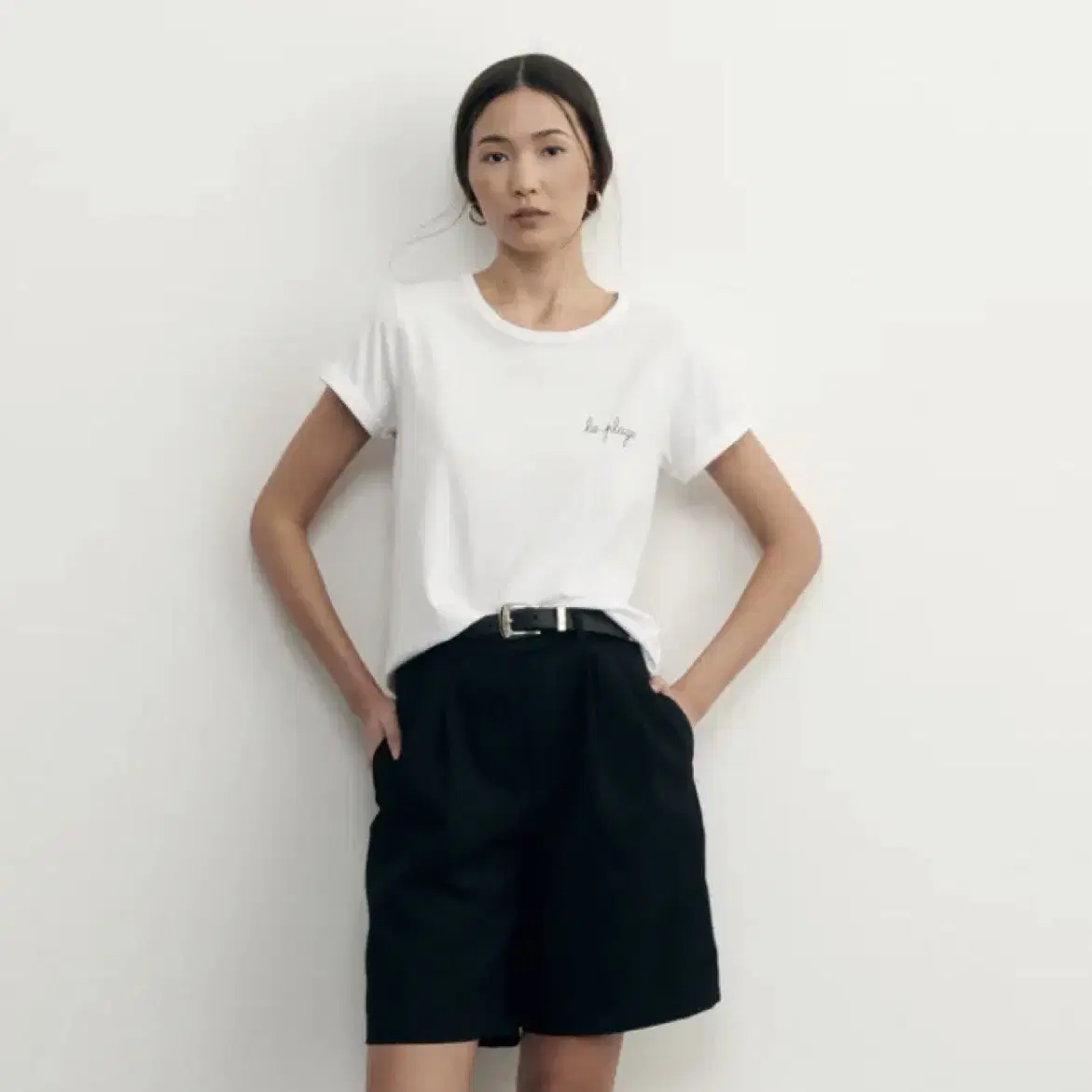 maison labiche 자수티셔츠 메종라비세 화이트티 베티스미스