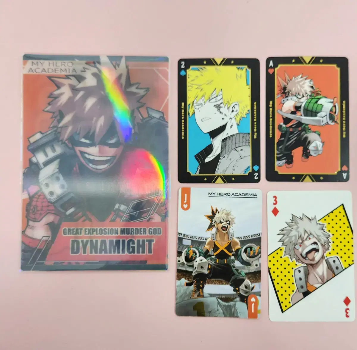 Hiroaka Nahia Bakugo Katsuki Jump Shop lenticular + Trump Card