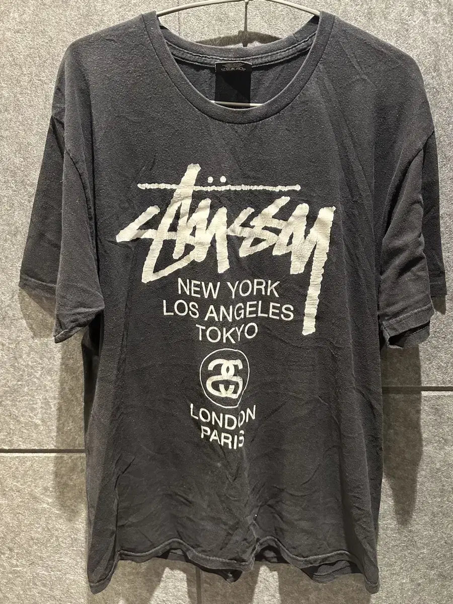 Stussy STUSSY Ryu Jeong-ran Wearing worldtour Vahn Black L