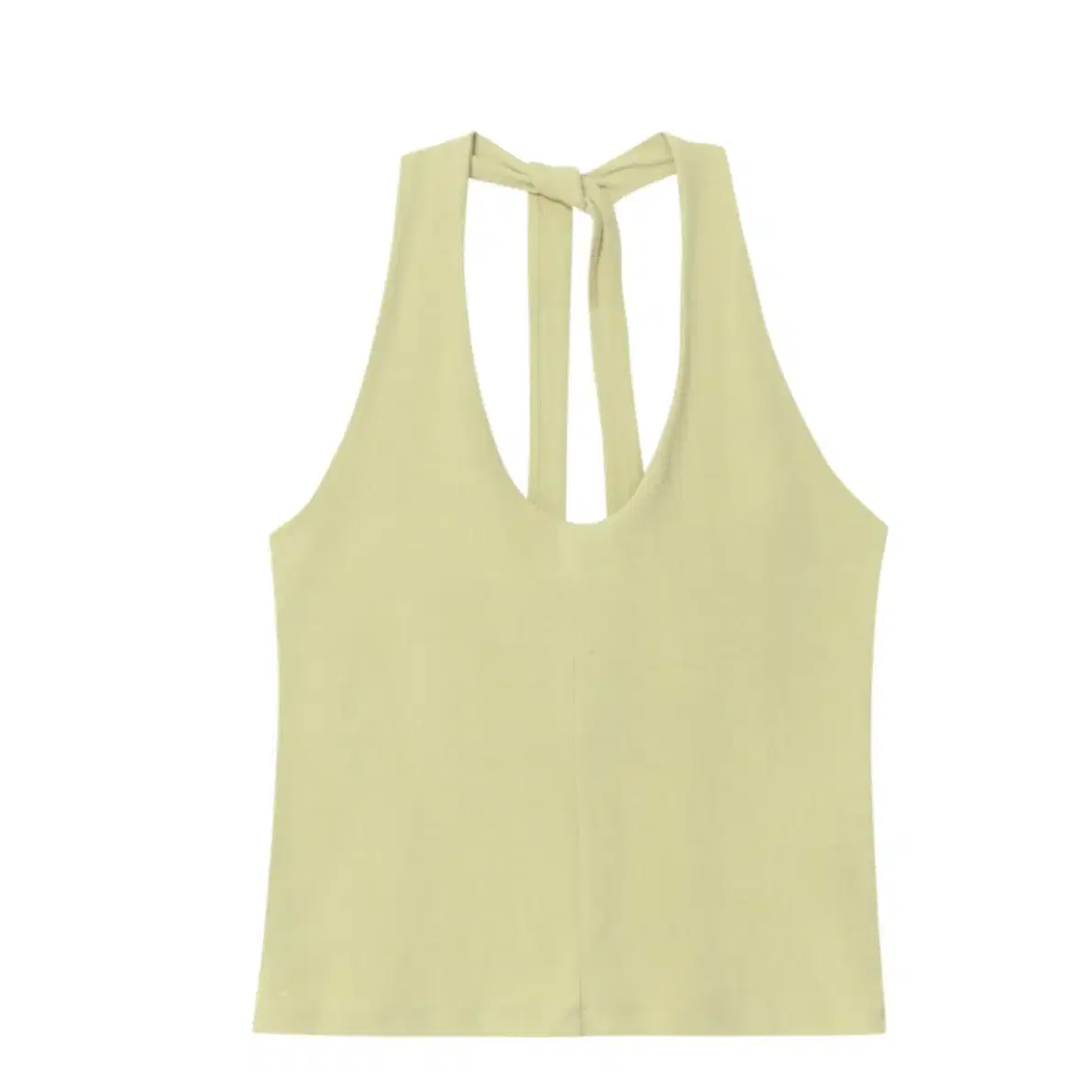 에트몽 Multi Halter Sleeveless Lime Yellow