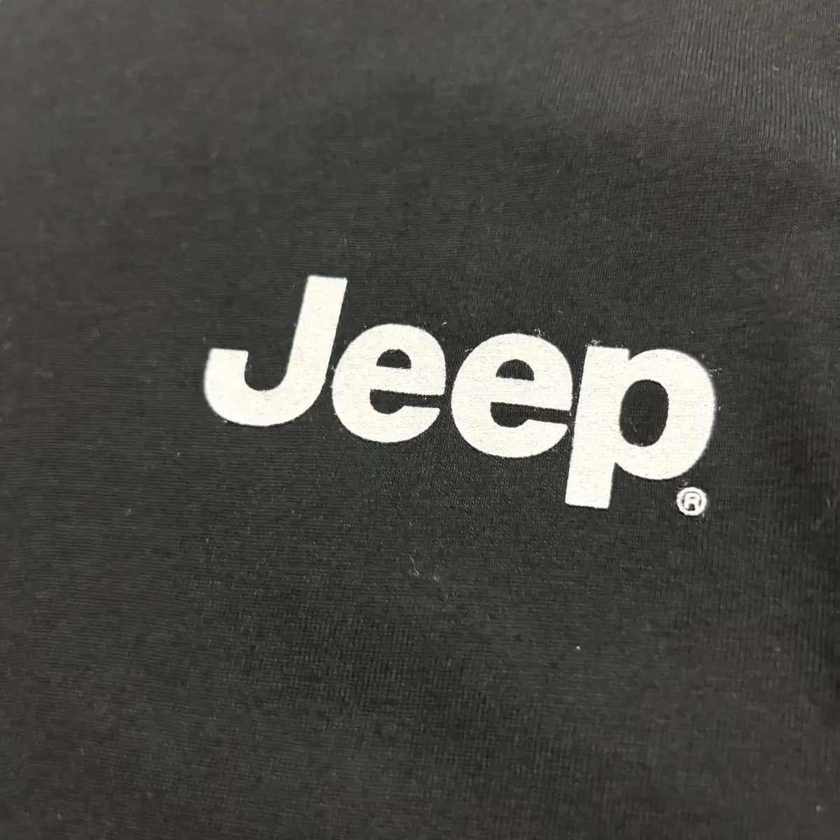 Jeep 기본핏 블랙 반팔티