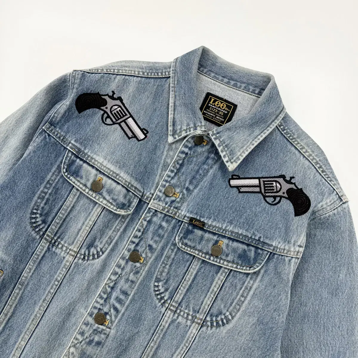 Lee Embroidered Washed Denim Jacket