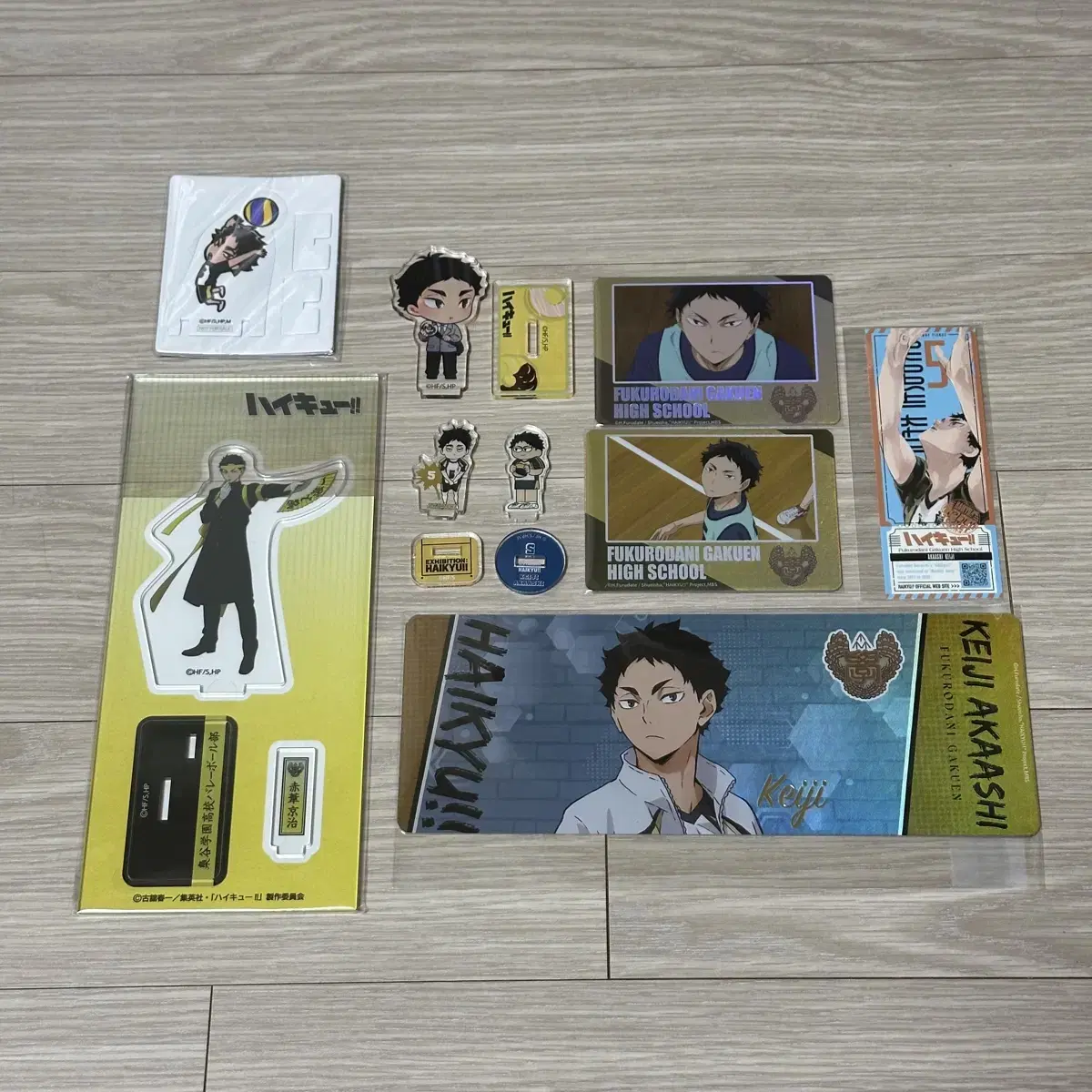 Haikyuu Akaashi wts Jirori Exhibition Relief Jack-in-the-Donut pop up acrylic Tickets