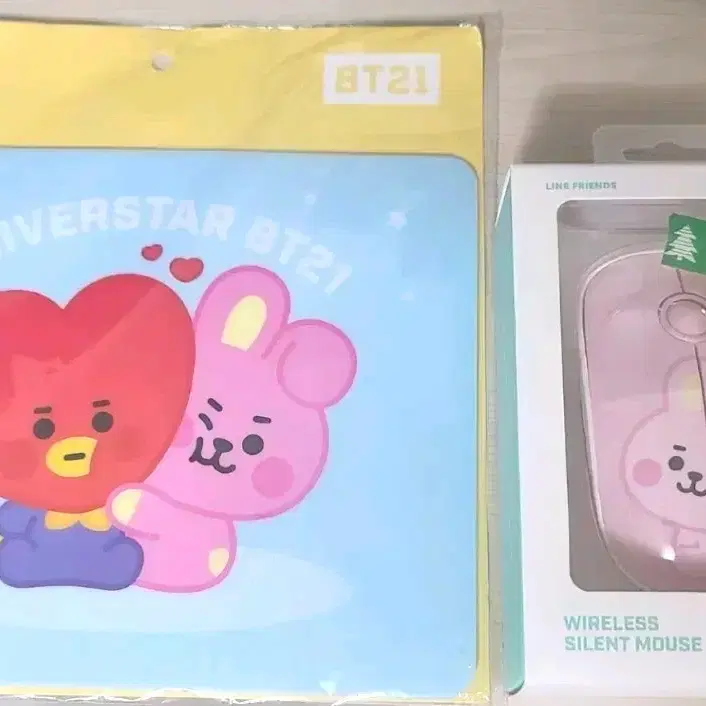 방탄 라인프렌즈 BT21 무선마우스 베이비 쿠키 양도