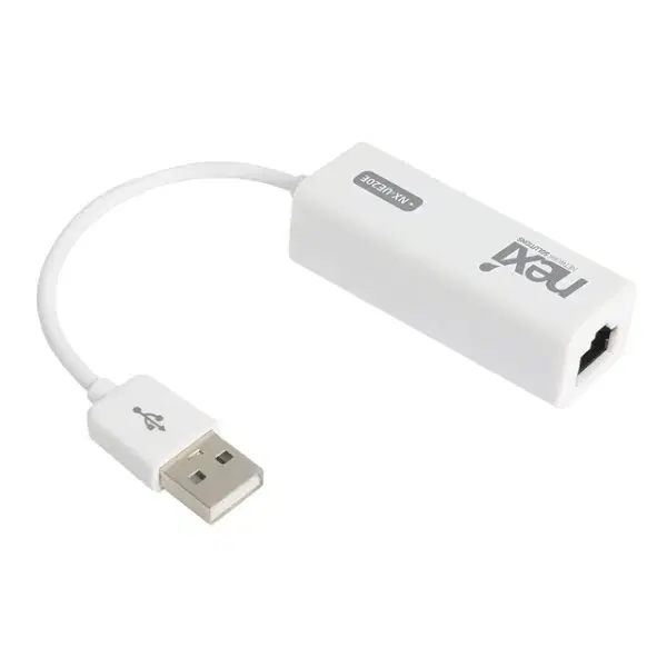 무전원 USB2.0 100메가지원 유선 랜카드 화이트